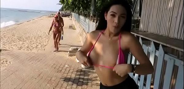  Hot Ladyboy Candy Public Nude And Shower